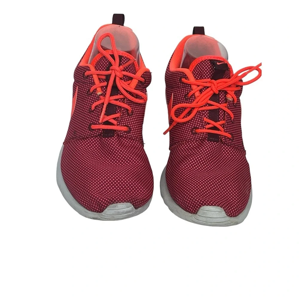 Nike Rosche One Crimson and Neon Orange Womens Size 8 Sneakers 511882-662 - Picture 2 of 7